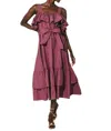 Cleobella Marianne Dress In Plum In Pink