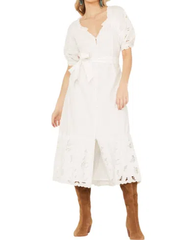 Cleobella Marin Midi Dress In White