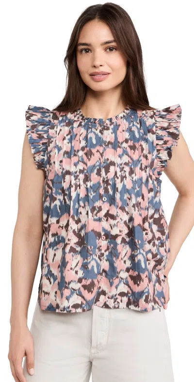Cleobella Maritza Blouse Le Jules Print In Kaia Print