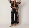 Cleobella Martin Pant In Dark Lagos Print In Multi