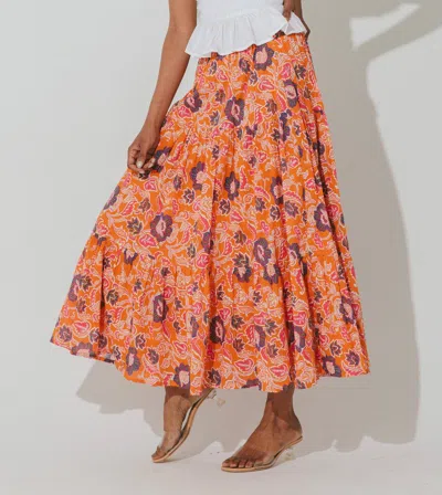 Cleobella Masina Ankle Skirt In Animal Print