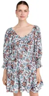 Cleobella Maxine Floral Print Long Sleeve Organic Cotton Minidress In Miramonte Print