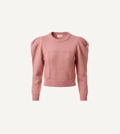 Cleobella May Sweater | Rose Tan In Pink