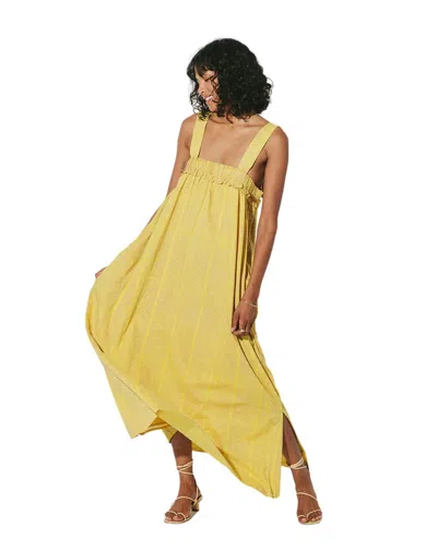 Cleobella Melani Ankle Dress In Camellia In Gold