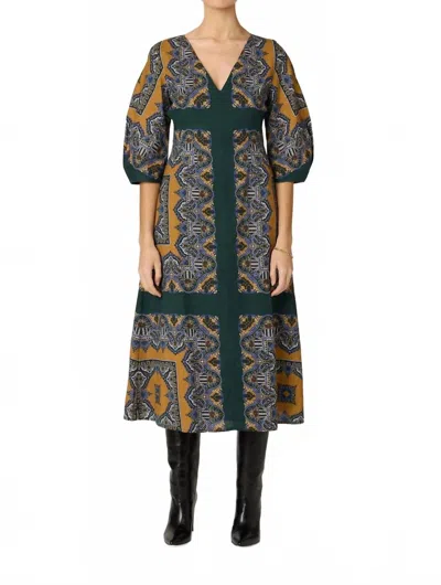 Cleobella Mercedes Midi Dress In Mercado Print In Green