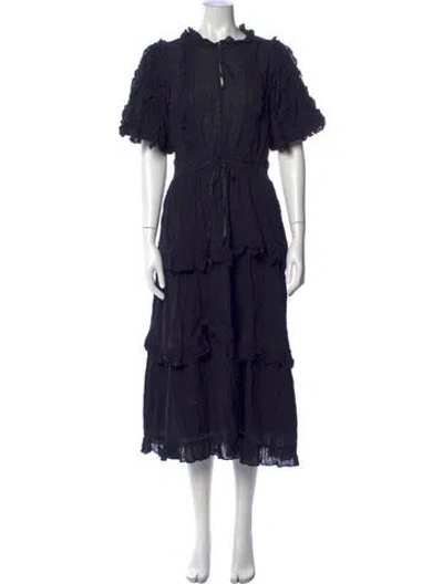 Pre-owned Cleobella Midi Length Dress In Blue