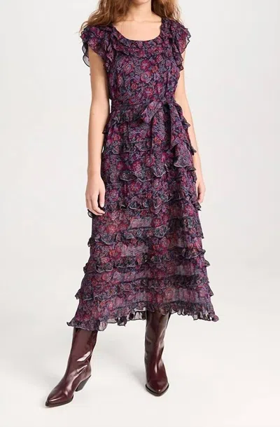 Cleobella Milana Dress In Bordeaux Floral In Multi