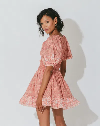 Cleobella Mina Mini Dress | Camara Floral In Pink