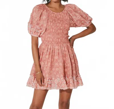 Cleobella Mina Mini Dress In Camala Floral In Pink