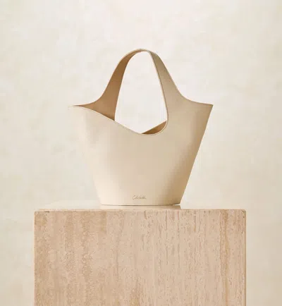 Cleobella Mini Astrid Tote Bag | Ivory/mocassin