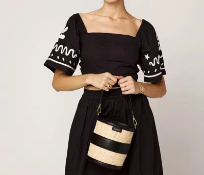 Cleobella Minka Top In Black/ivory In Multi