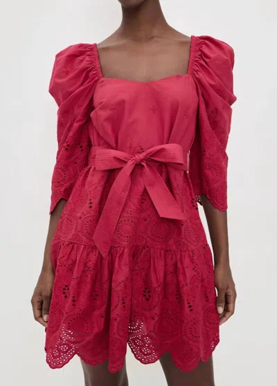 Cleobella Minta Mini Dress In Red Bud