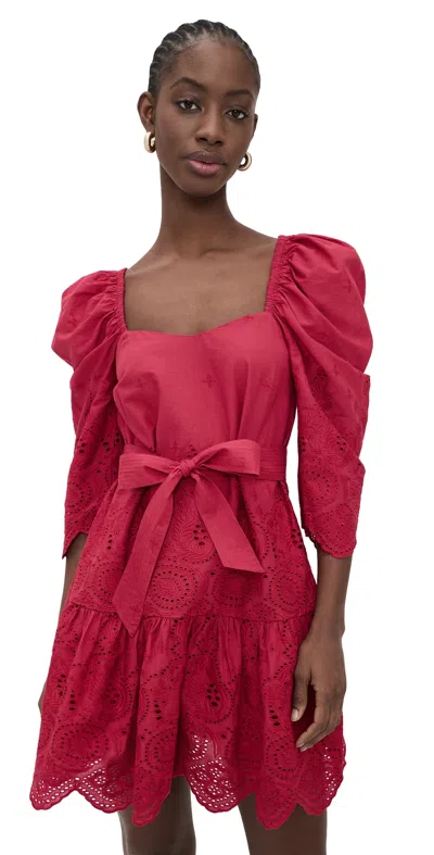 Cleobella Minta Mini Dress Red Bud