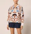 Cleobella Miranda Relaxed Fit Blouse In Liliana Print In Multi