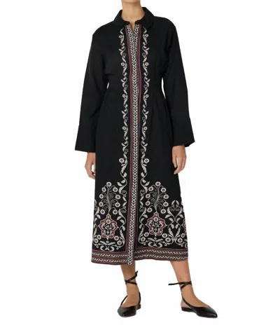 Cleobella Mirela Midi Dress In Cardamon Black In Multi