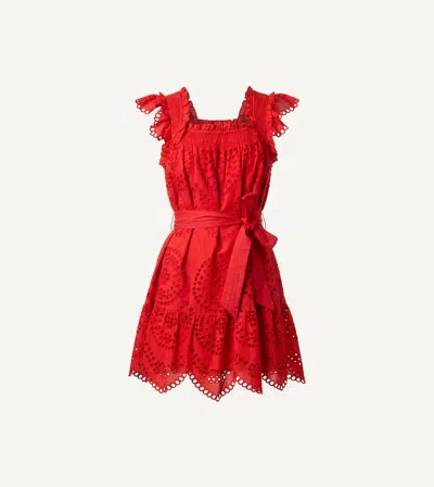 Cleobella Mireya Mini Dress | Goji Berry In Red