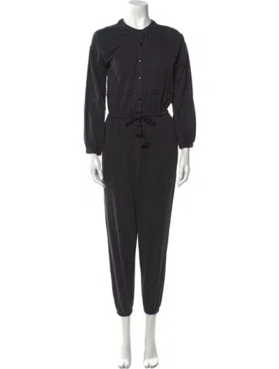 Pre-owned Cleobella Mock Neck Jumpsuit In Gray