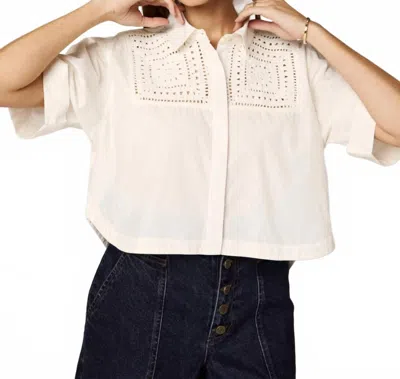 CLEOBELLA MONTANA CROPPED BLOUSE IN IVORY