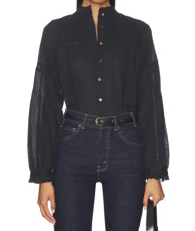Cleobella Morea Button Down Top In Black