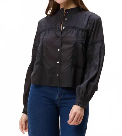 Cleobella Morea Top In Black In Blue