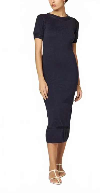 Cleobella Morisette Midi Dress In Midnight Blue