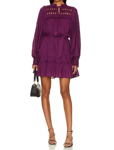 Cleobella Musette Mini Dress In Aubergine In Purple