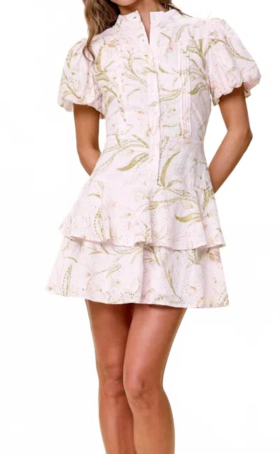 Cleobella Natalie Mini Dress In Florabella In Neutral