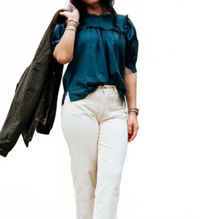 Cleobella Nicky Blouse In Orion Blue