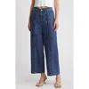 Cleobella Nigel Crop Wide Leg Jeans In Medium Denim