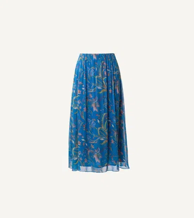 Cleobella Noa Midi Skirt | Blue Florabella