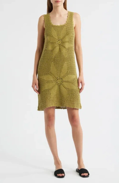 Cleobella Noelani Crochet Minidress In Green