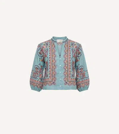 Cleobella Noelle Blouse | Bleura In Blue