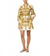 Cleobella Noor Mini Dress In Floral Placed Print In Multi