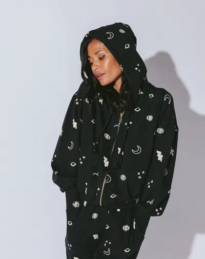 Cleobella Norah Zip Hoodie In Black