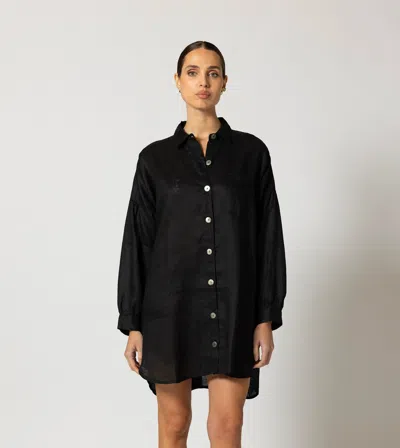 Cleobella Nusa Button Up Top In Black