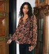 Cleobella Octavia Printed Blouse In Multi