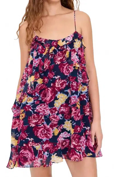 Cleobella Oleska Mini Dress In Nocturne In Purple