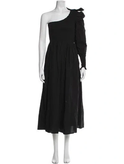 Pre-owned Cleobella One-shoulder Long Dress W/ Tags In Blue