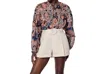 Cleobella Oscar Short In Pale Champagne In Multi