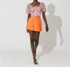 Cleobella Oscar Short In Tigrlily Orange In Multi