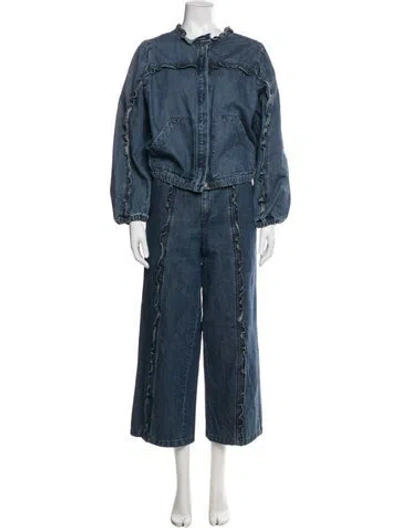 Pre-owned Cleobella Pant Set In Blue