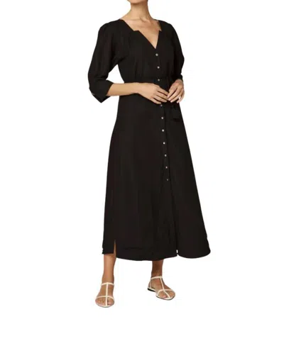 Cleobella Paria Midi Dress In Black Ivory