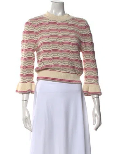 Pre-owned Cleobella Patterned Mock Neck Sweater W/ Tags In Multicolor