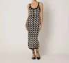 Cleobella Payton Midi Dress In Biarritz Black/ivory In Multi