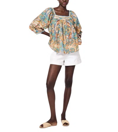 Cleobella Paz Blouse Top In Las Palmas In Multi
