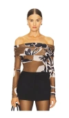 Cleobella Penelope Top In Smoked Clover