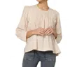 Cleobella Penny Pin Tuck Top In Vintage Ivory In Neutral