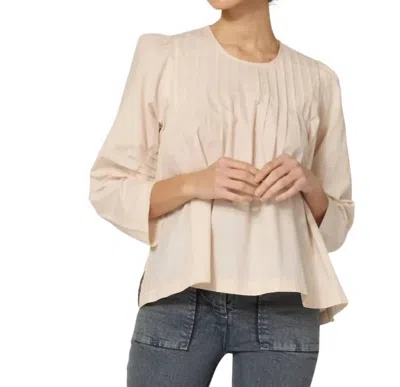 Cleobella Penny Pin Tuck Top In Vintage Ivory In Neutral
