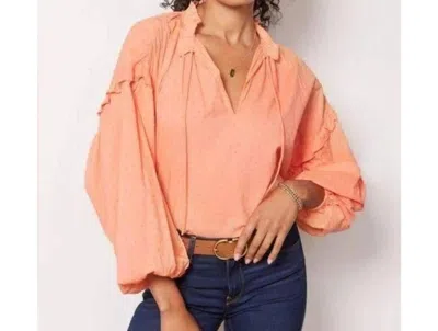 Cleobella Phoenix Blouse In Coral