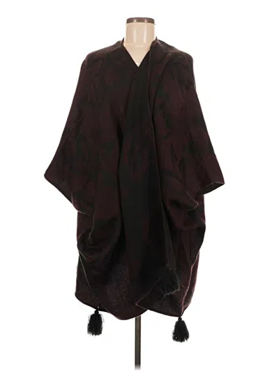 Pre-owned Cleobella Poncho In Burgundy